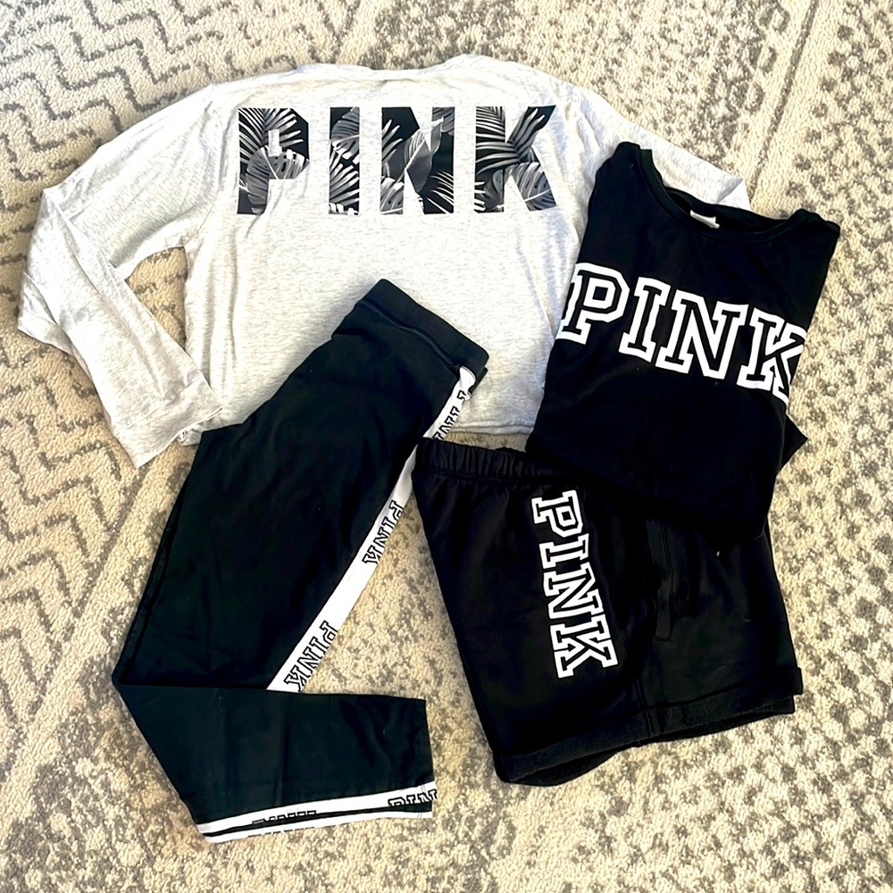 Victoria’s Secret PINK bundle - 2 shirts, 1 shirt, 1 legging